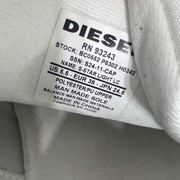 DIESEL White/Red COMFY Running Shoes - Picture 5 of 6